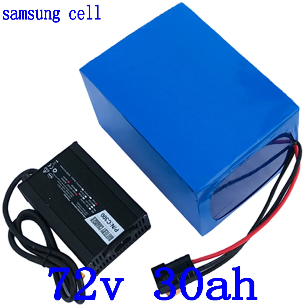 

72V Electric Bike Battery Pack 72V 3000W 2000W Electric Scooter Battery 72V 30AH 25AH 20AH Lithium Batttery Use Samsung Cell