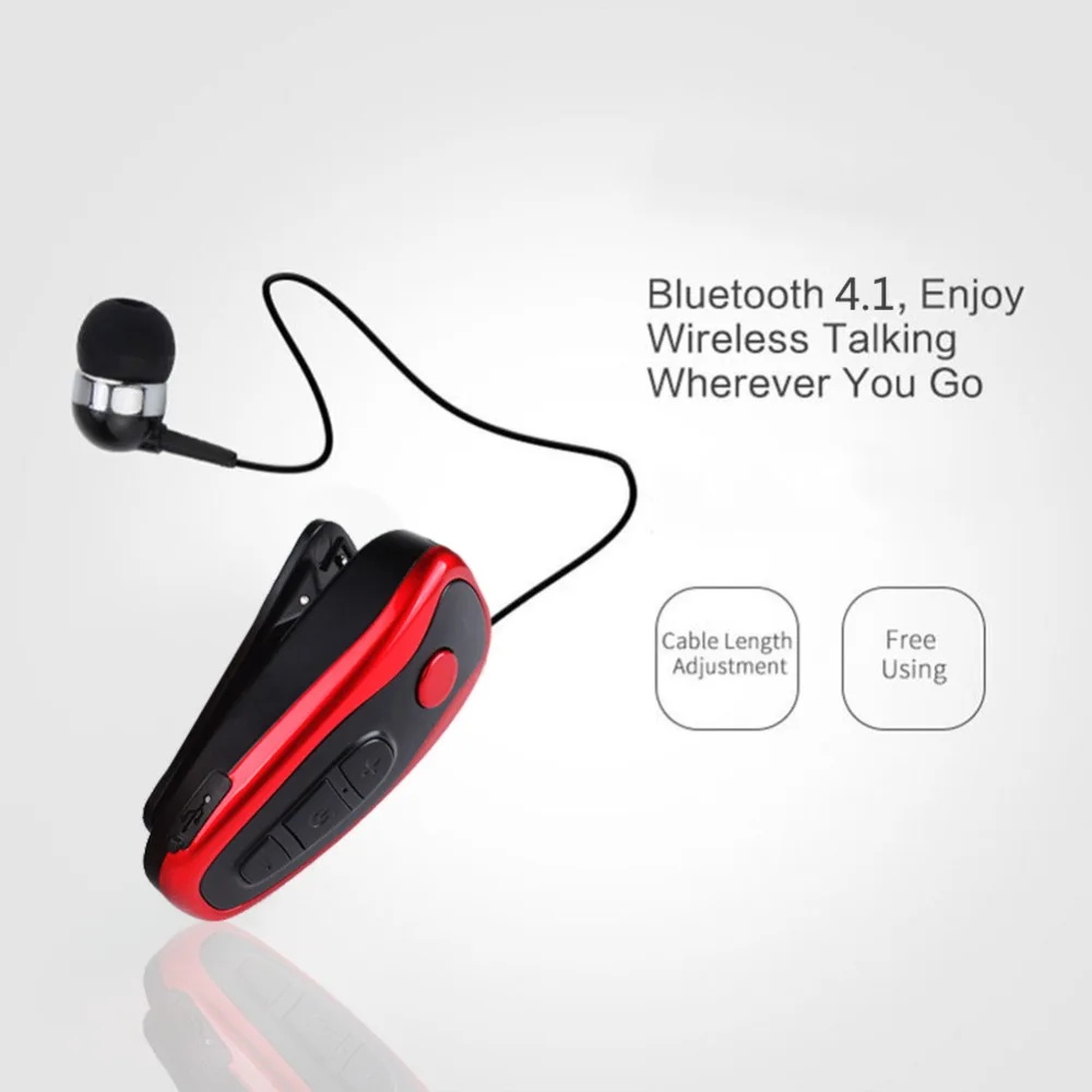 Q7 Беспроводная bluetooth гарнитура 4 1 вибрационное оповещение износ зажим наушники