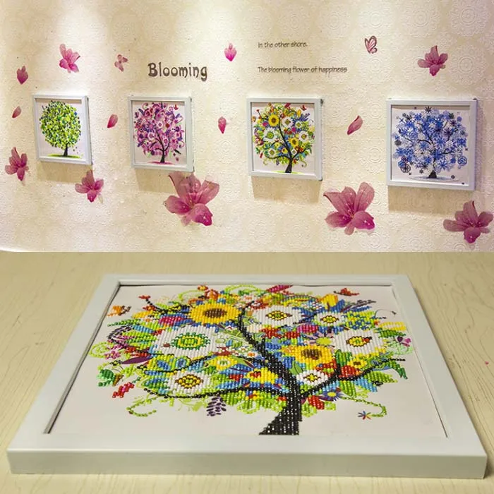 Алмазная 5D Вышивка дерево Набор для творчества полная выкладка вышивка