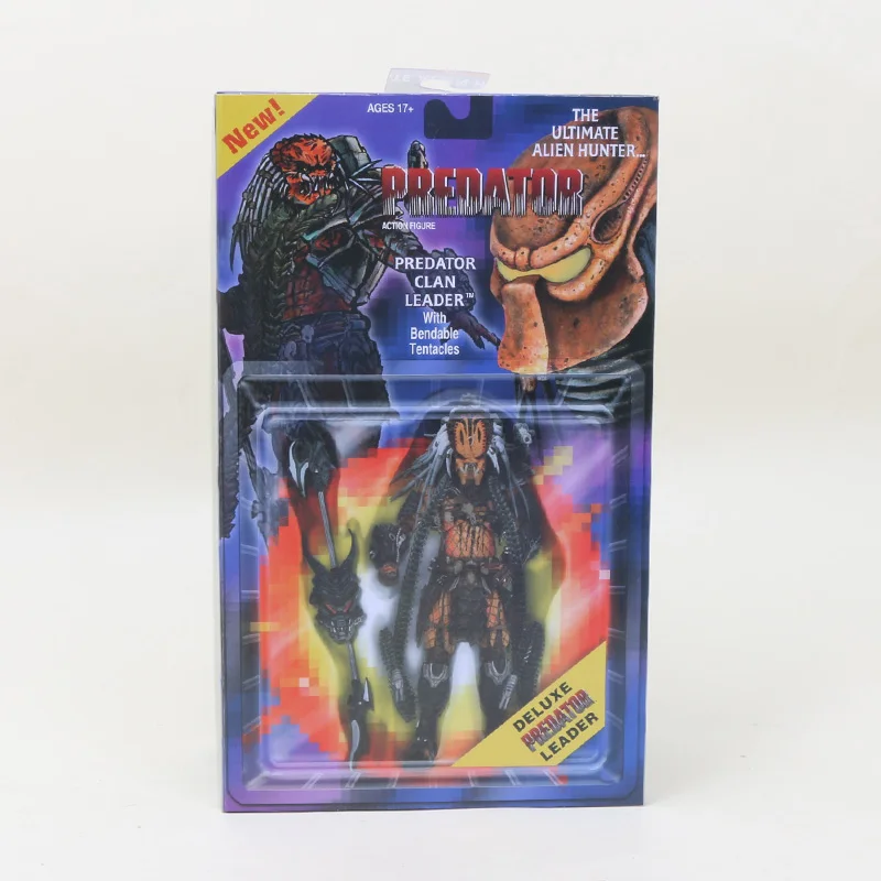 Leader with box NECA Хищник масштаб конечная P1 джунгли Охотник джунгли демон 30th юбилей бетонные джунгли фигурка модель игрушки - Цвет: Leader with box