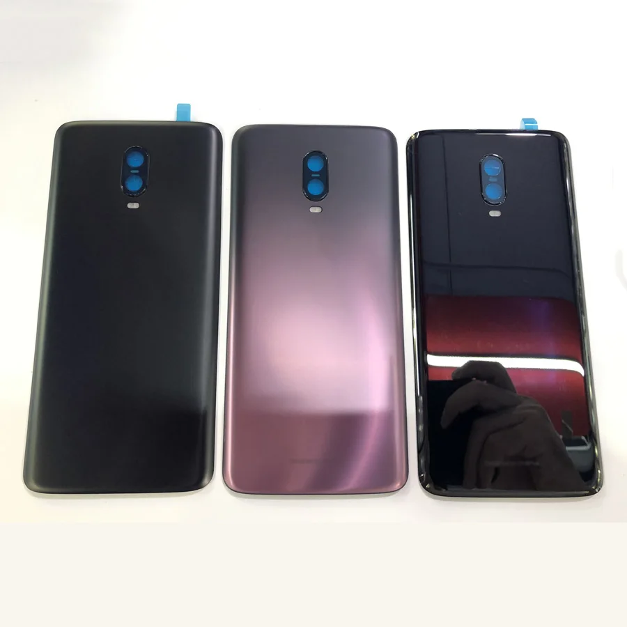 Материал стекло задняя крышка корпуса для one plus oneplus 6T SIX Задняя крышка батареи чехол+ объектив камеры запасные части