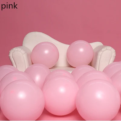 pink Свадебная АРКА Шар Макарон воздушного шара 5/10/12/18/36 дюймов Круглая с гелием на день рождения с изображением единорога вечерние украшения - Цвет: pink