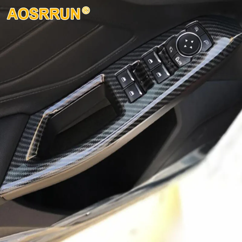 Внутренняя Панель Двери из углеродного волокна для Ford Focus 2019 MK4 стильные