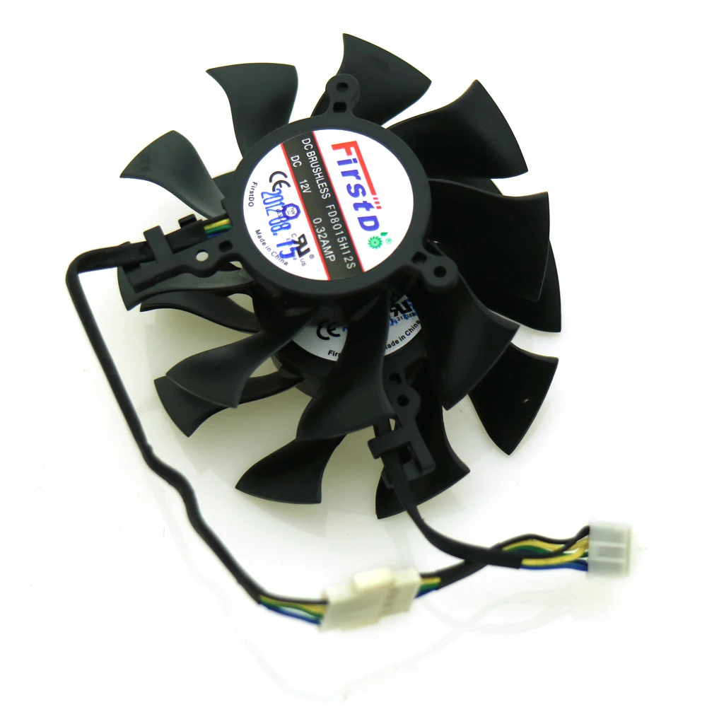 FD8015H12S DC12V 0.32A 74 мм VGA вентилятор для Sapphire HD7750 HD7770 1G 2G видеокарта охлаждающий 4Pin|graphics
