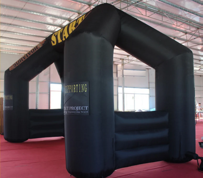 8x5 м отдельно стоящая гигантская надувная портальная уличная черная арка