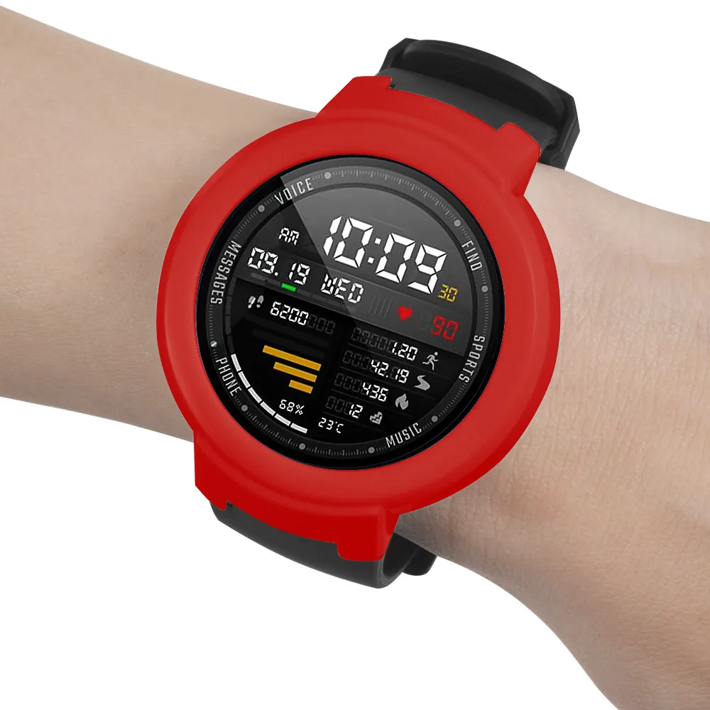 100 шт защитный чехол для Amazfit Verge Watch3 Защитные чехлы для Xiaomi Huami Amazfit 3 Verge аксессуары мягкий силиконовый чехол