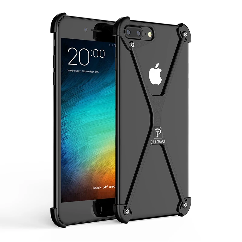 OATSBASF X форма чехол для iPhone 8 персональный корпус Plus металлический Пограничный