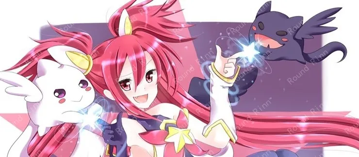 Маленькая милая черно-белая талисман из аниме Star Guardian Jinx мягкая и плюшевая