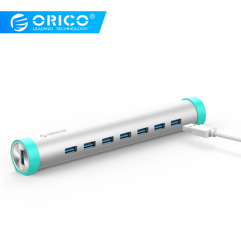 ORICO ARH7 U3 SV алюминиевый Mac 7 портов USB3.0 концентратор для ноутбука Apple MAC идеально