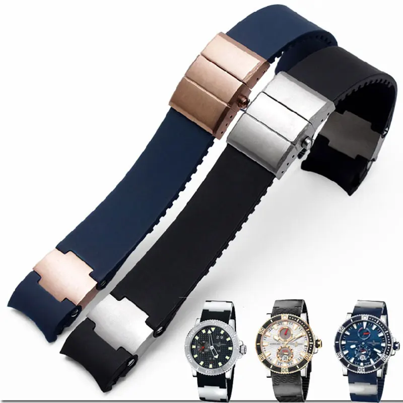 Резиновый ремешок для часов 22 мм с Arc интерфейсом Ulysse Nardin дайвинга серии 263