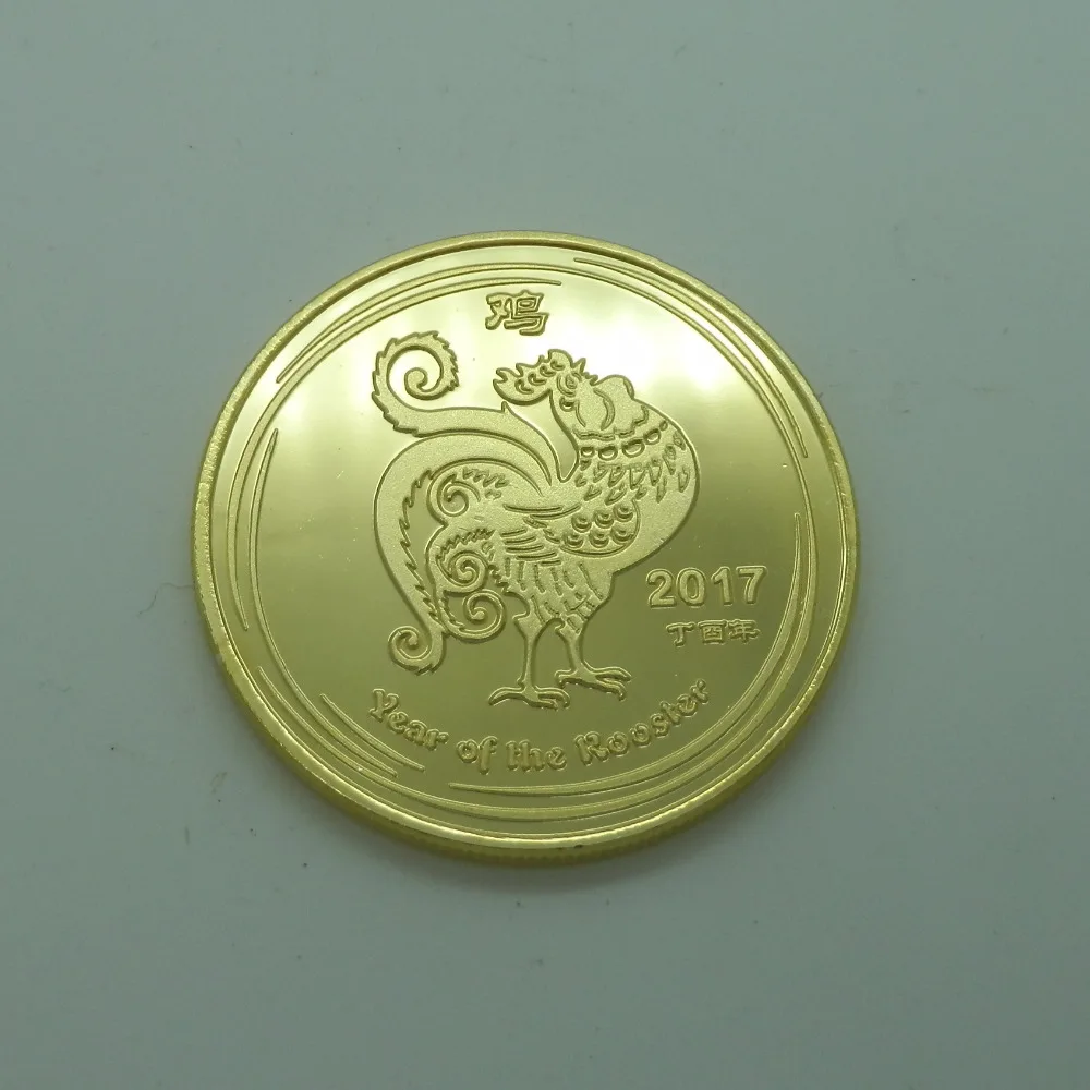 

2017 Rooster coin the year of Rooster Chinese Zodiac souvenir Medal