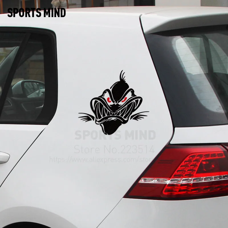 3 Pieces Sports mind fish Car Sticker Decal For volkswagen ford focus 2 audi a3 bmw e46 opel astra seat stickers car accessories |
