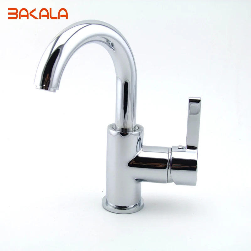 

Freeshipping BAKALA contemporary Brass Chromed single handle single hole bathroom tap mixer G 7046