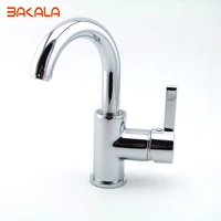 freeshipping bakala contemporary brass chromed single handle single hole bathroom tap mixer g 7046