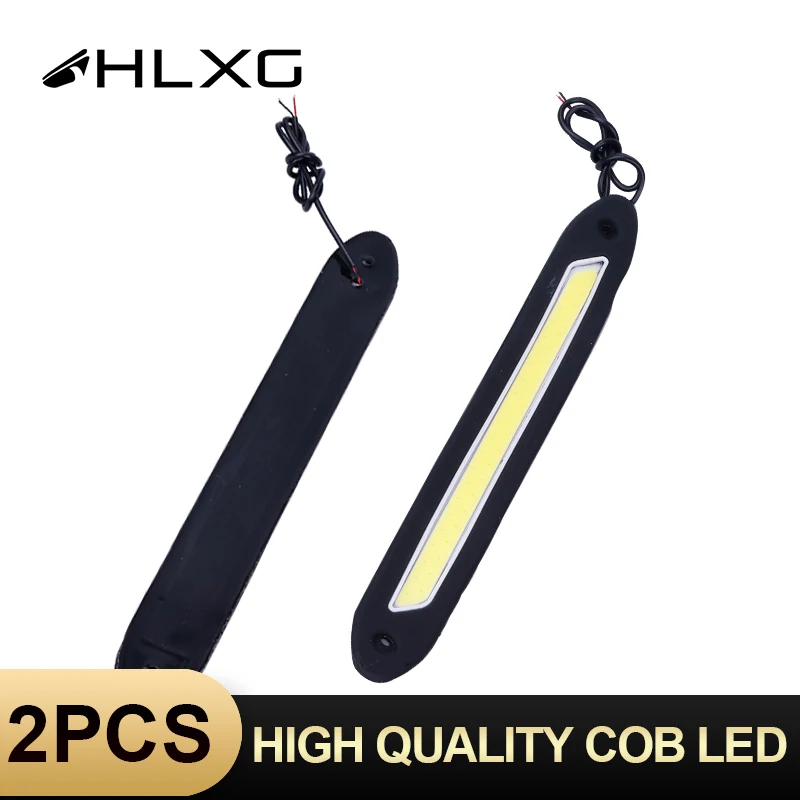 HLXG 2 шт. DRL дневные лампы COB 32SMD гибкие поворотные ходовые Автомобильные