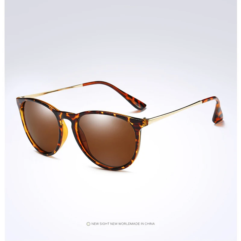 Brand Designer Polarized Sunglasses Women Lady Retro Vintage Classic Cat Eye Erika Sunglasses Fashion Mirrored Eyewear