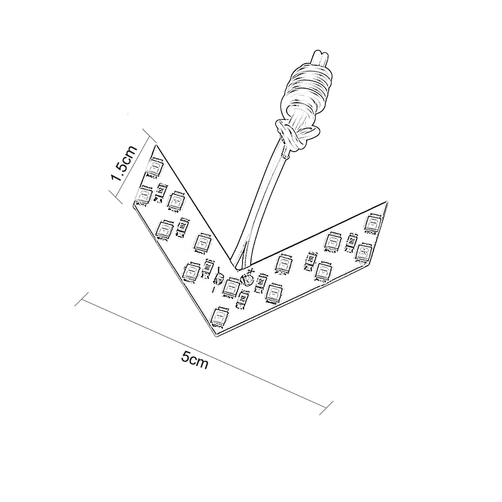 20 шт. 14 светодиодный ных панелей GEETANS 3528SMD со стрелками|car panel led light|car ledpanel car |
