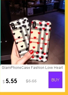 GlamPhone чехол простой сплошной цвет Любовь Сердце чехол для телефона для iPhone X XS Max XR Мягкий силиконовый чехол для iPhone 7 8 6 6s Plus чехол