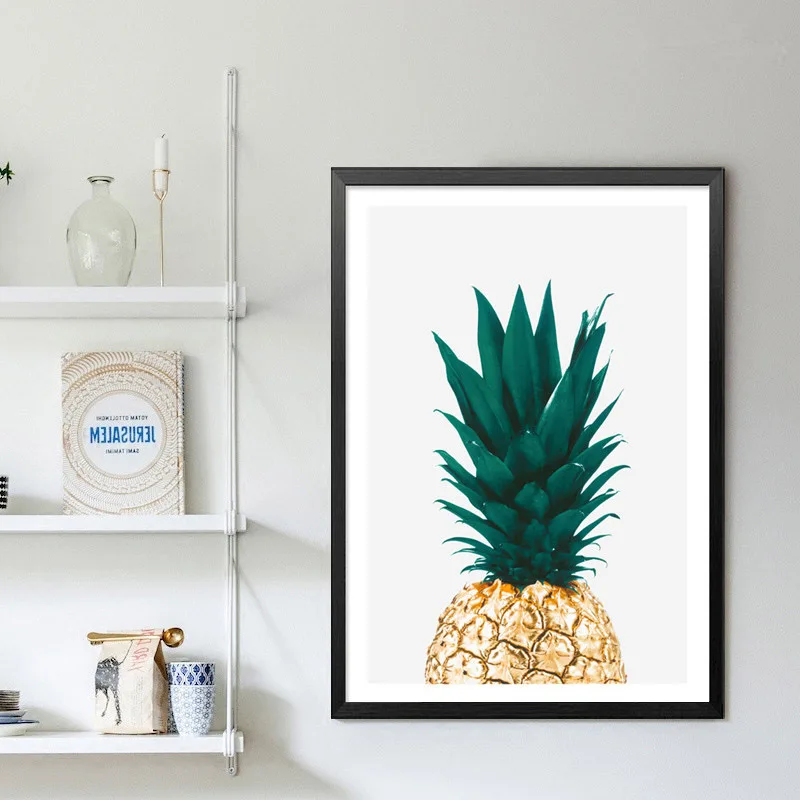 Nordic Poster Pineapple Plant Painting Cuadros Decoracion Ananas Wall Posters Art Canvas Cadre Decoratif Frameless | Дом и сад