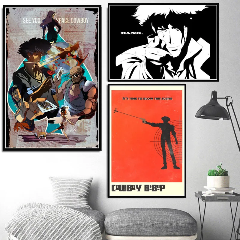 Cowboy Bebop классический японский аниме комикс плакат и принты настенная живопись на