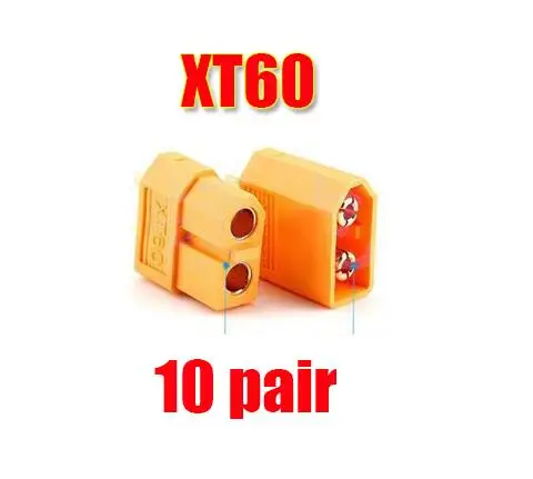 10 pair XT60 10/20 штук XT60 XT-60 штекерно-разъемы Вилки провод с силикатной гелевой обмоткой для Батарея(5/10 пар - Цвет: 10 pair XT60