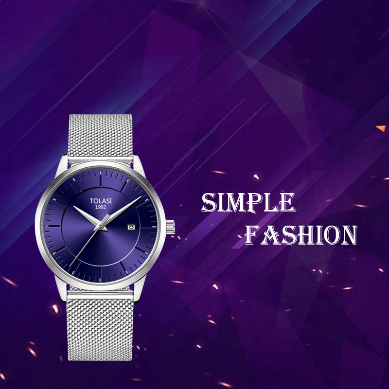 Модные Для мужчин s часы лучший бренд класса люкс кварцевые Повседневное тонкая