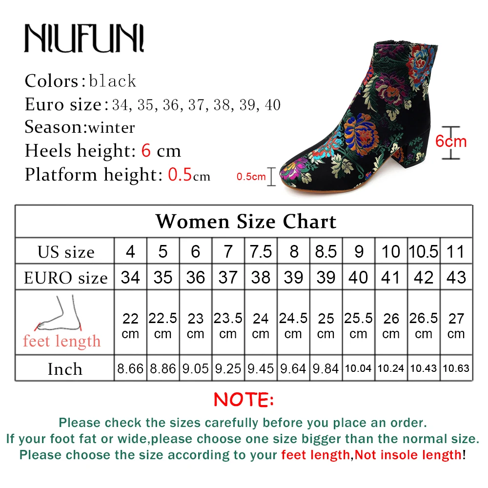Женские ботинки в национальном стиле Осень зима 2018 Новые короткие с цветочной