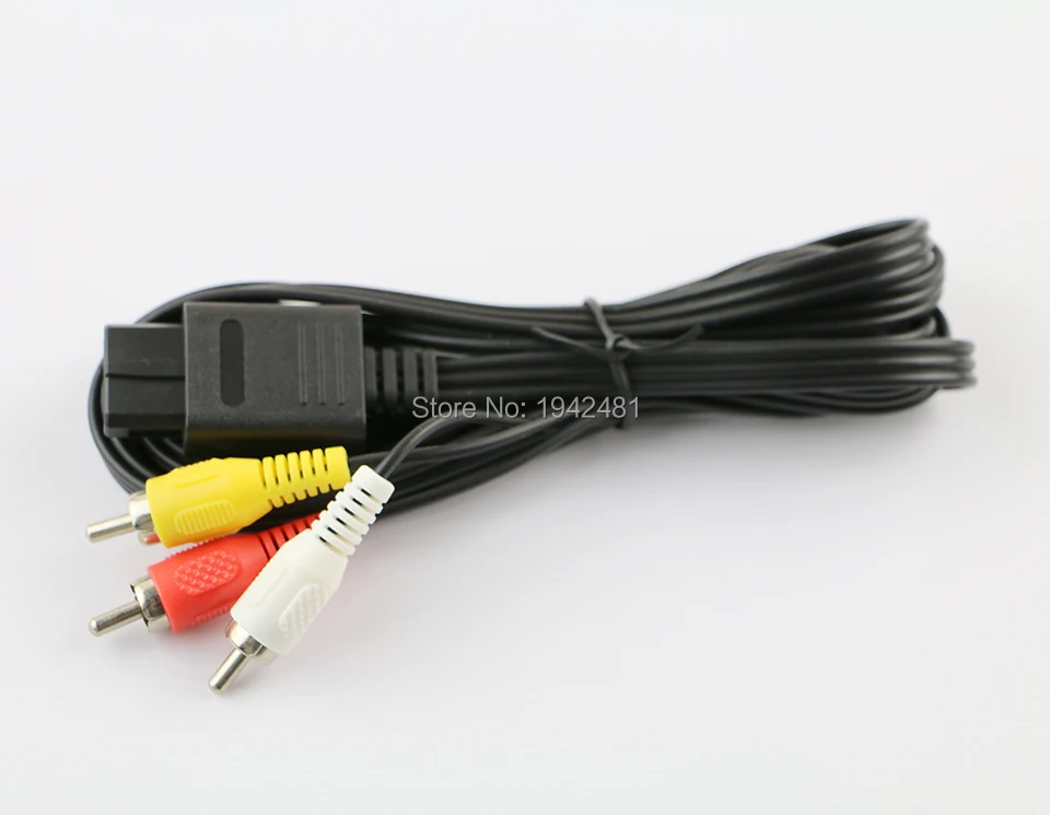10 шт. высококачественный 180 см 6 футов AV TV RCA видеокабель для игрового кубика SNES