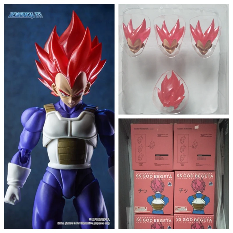 Demoniacal костюм для SHF SSJ Red God Vegeta аксессуары на заказ головной убор и Набор волос