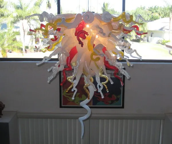

Free Shipping Big Discount Cheap Handmade Modern Art Glass Chandelier Lamp