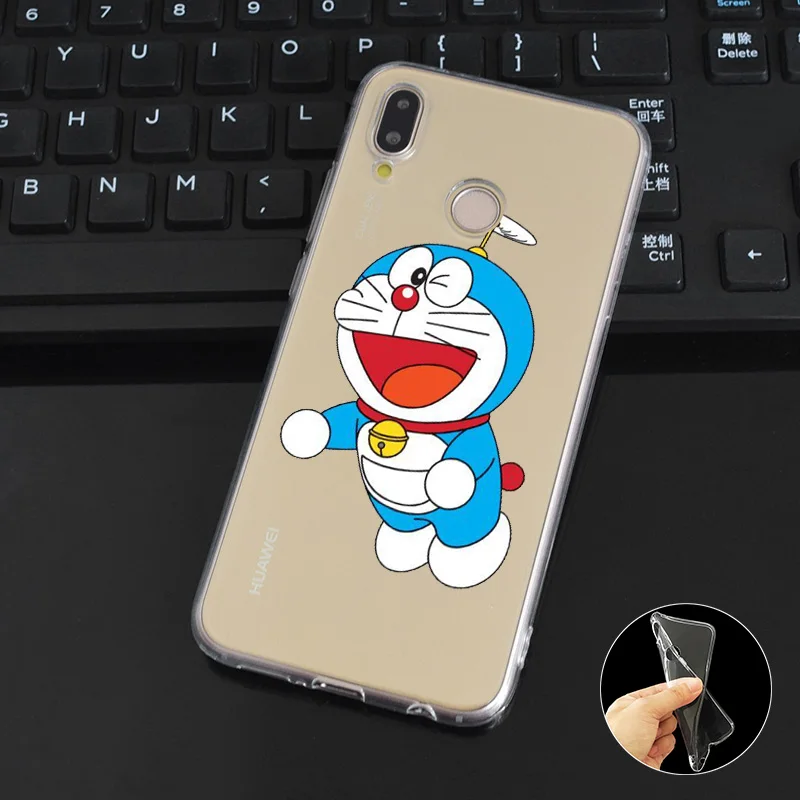 DREAMFOX L039 Fashion Cute Doraemon Soft TPU Silicone Case Cover For Huawei Honor 6A 6C 7X 9 10 P20 P30 Lite Pro P Smart 2019 |