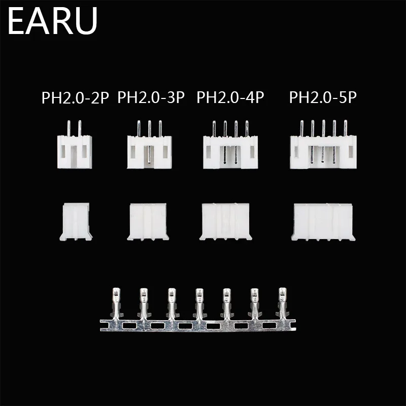 Клеммный комплект PH2.0 2p 3p 4p 5 pin 2 0 мм комплект/корпус/штырьковый разъем JST разъемы