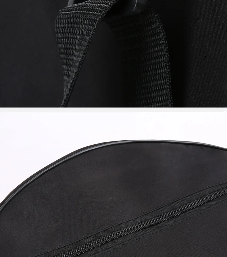 Yoga Wheel Bag Nylon Black Mandala Flower 36*14cm Yoga Circle Bag Large Capacity Double Zipper Pilates Wheel Backpack Yoga Bag