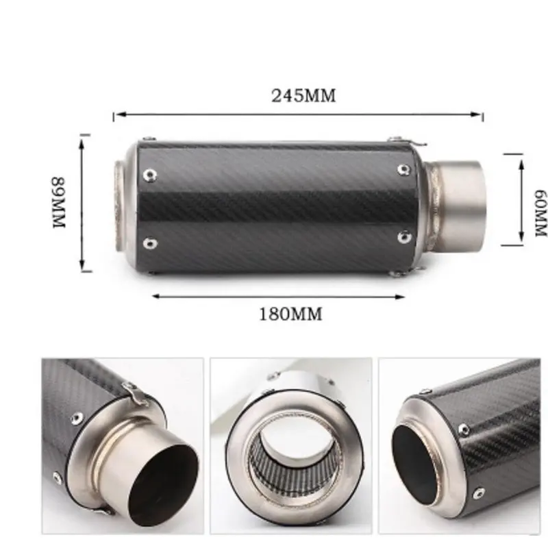 Универсальный мотоцикл выхлопной Akrapovic модифицированный глушитель скутер