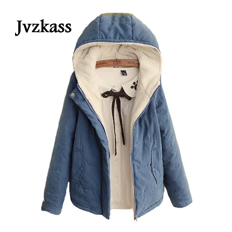 Jvzkass 2020 Новое хлопковое пальто женское маленькое свежее осень и зима с длинным