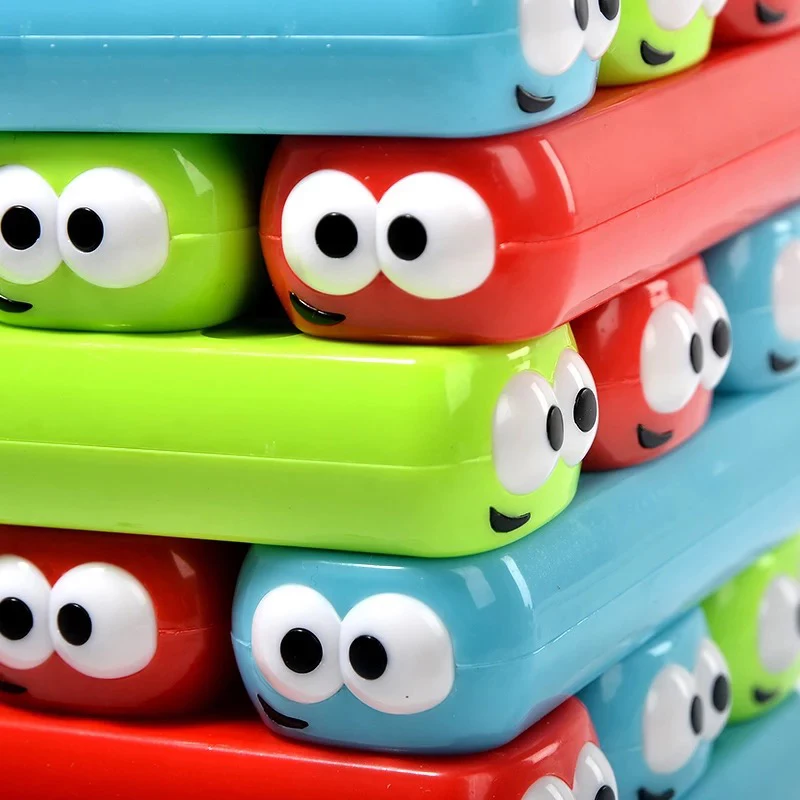 Радужный штабелер пластиковая развивающая игрушка забавный кирпич 3D Пазлы