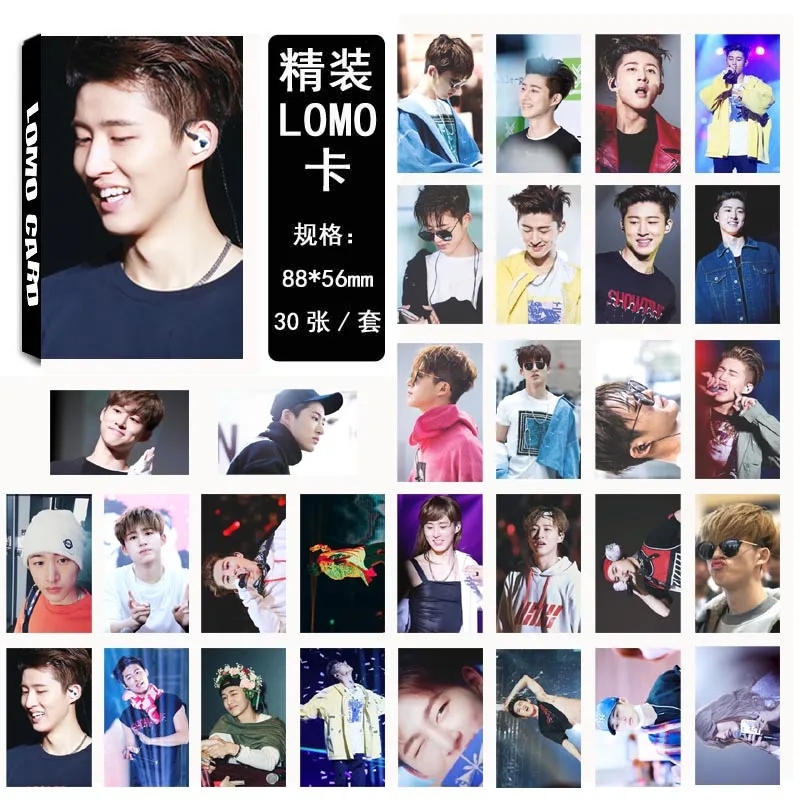 K k POP ikon 4 B. I Бобби альбом LOMO Cards pop Новая мода самостоятельно изготовленная