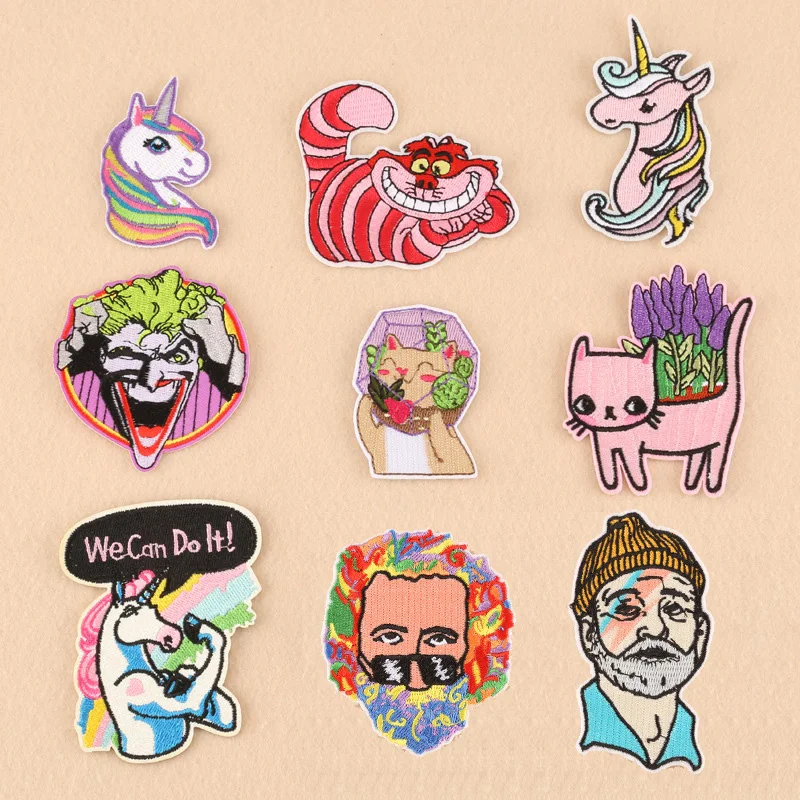 1 шт. Смешанная нашивка для одежды вышитая аппликация пришивания утюгом милая