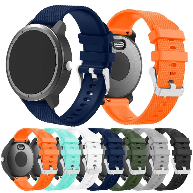 Цветной мягкий силиконовый сменный ремешок для Garmin Vivoactive3 Vivomove HR, умный Браслет для Garmin Vivoactive 3, ремешок для часов