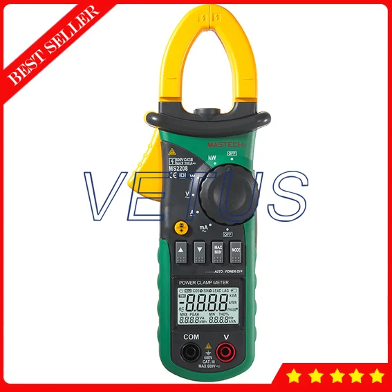 Mastech MS2208 цифровой гармонических Мощность клещи|power clamp|power clamp meterclamp meter |