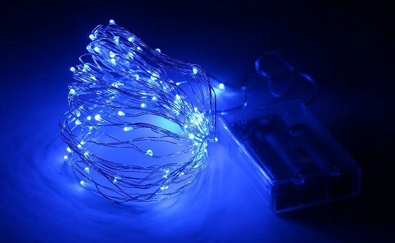 USB Батарея управляемая led серебристо-медный провод шнура светильник Звездная Фея светильник Рождественский светильник 5 м/7 м/10 м для свадьбы/вечерние Декор