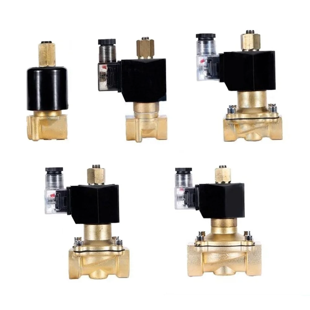 1/4 &quot3/8&quot 1/2 &quot3/4&quot 1 &quotНормально открытый N/O латунный Электрический Соленоидный