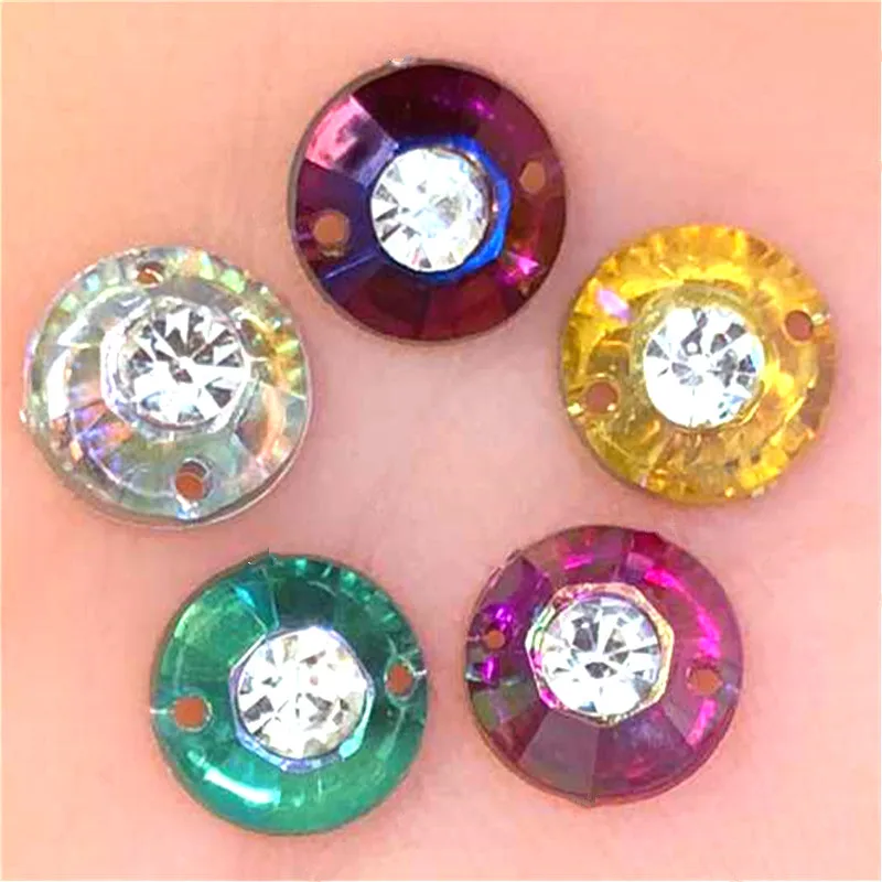 

30Pcs 12mm Star Rhinestone Round Resin /Craft/Clothes Decoration Bags DIY