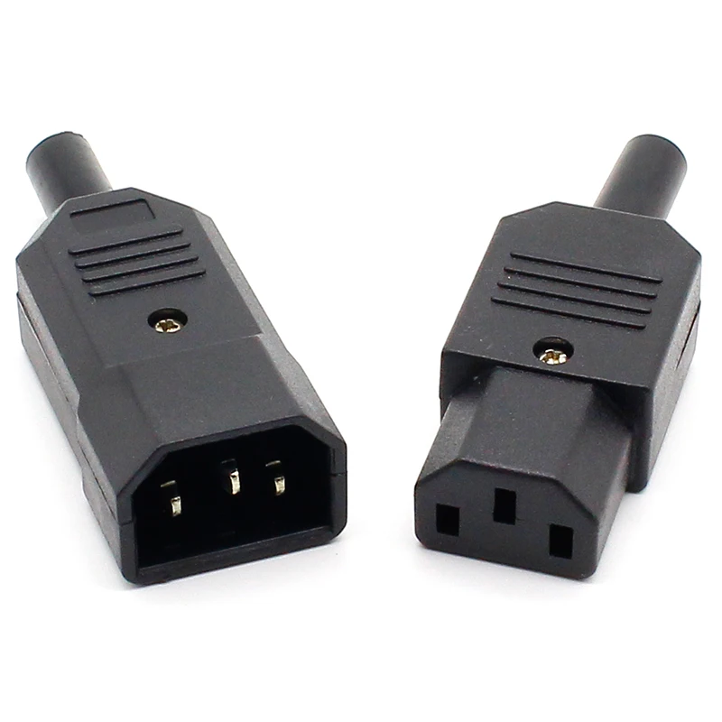 5 пар новинка DIY 10A 250 В черный IEC C13 C14 гнездовой штырьковый разъем питания