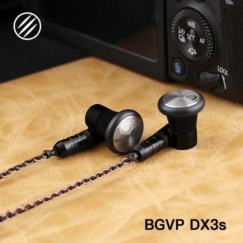 BGVP DX3S 2,5 мм/3,5 мм проводные наушники с ЧПУ металлический композитный Динамический HiFi музыкальный монитор Плоские наушники с кабелем MMCX