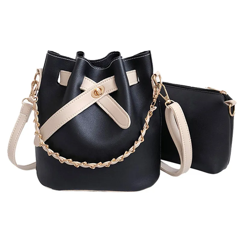 Женская сумка мешок большая вместительность 2019 женская с цепочкой модная через