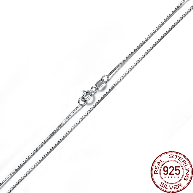 Цепочка из серебра 925 пробы 40/45 см NC1815|box chain|chain womenfashion necklace |