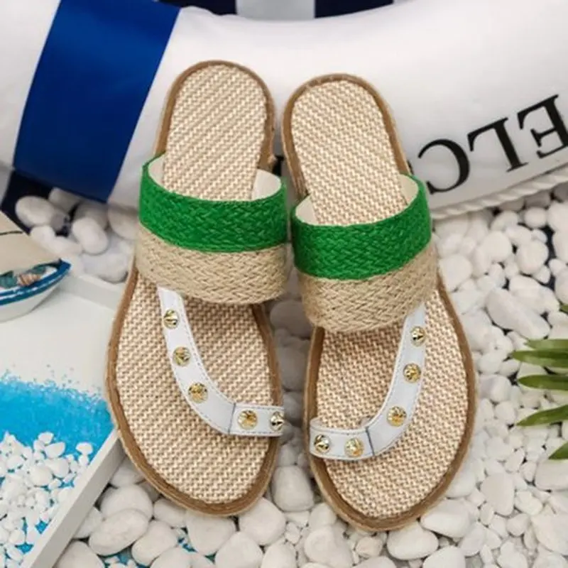 Bohemia sandalias mujer женские летние пляжные сандалии на плоской подошве Вьетнамки в