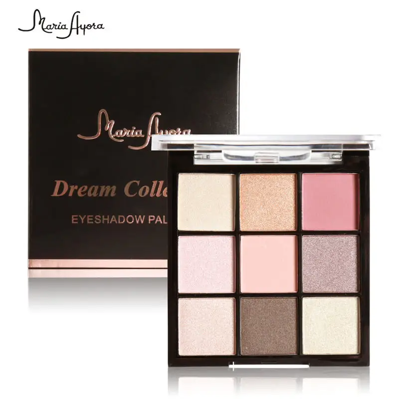 Палитра натуральных теней для век с блестками 9 цветов/шт. |