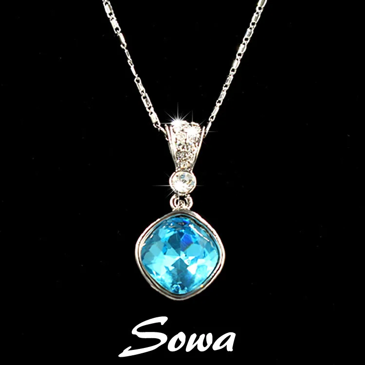 Бесплатная доставка Лидер продаж модное 15 мм квадратное светло голубое большое